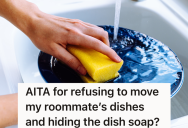 Woman Washes Her Dishes, But The Next Day, Her Roommate Confronts Her About The Grease She Left In The Sink