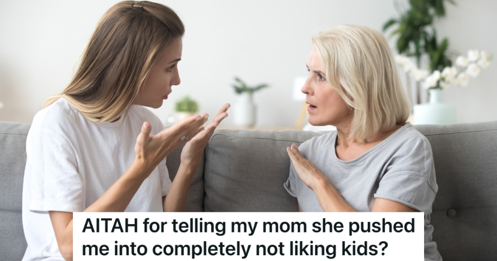 woman arguing with her mom