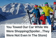 Family Parks Their Car At A Grocery Store While They Go Skiing, But When They Return, They Find Out Their Car Was Towed