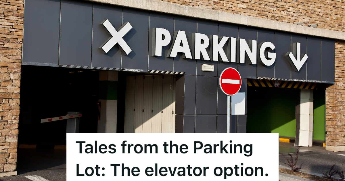 parking garage entrance and exit