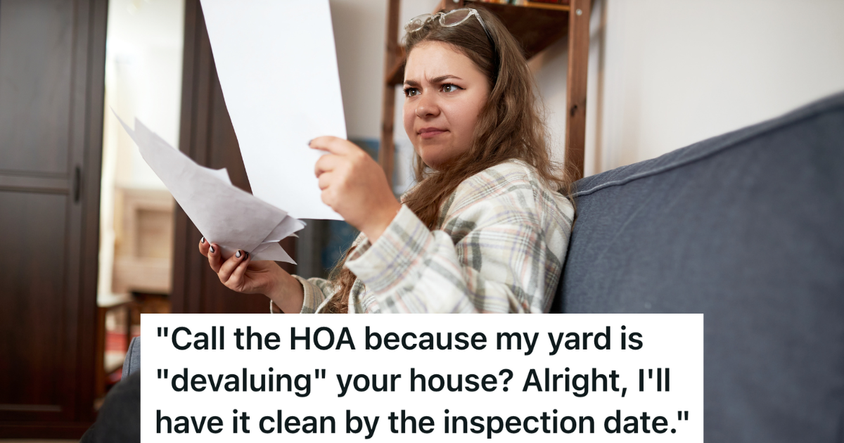 woman reading letter