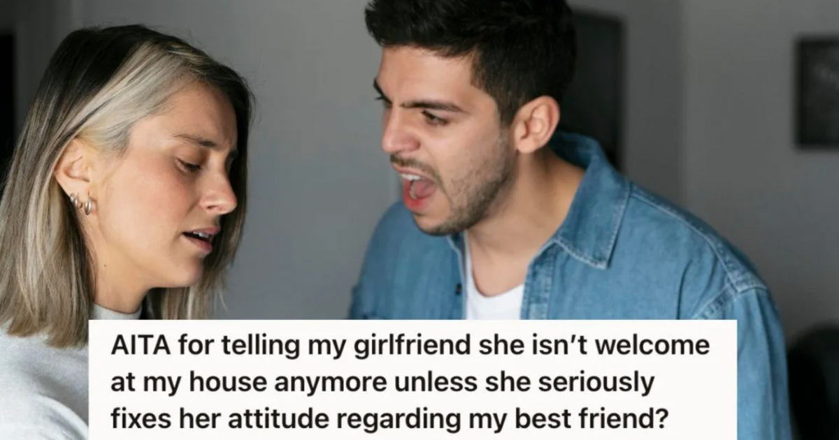 man yelling at woman