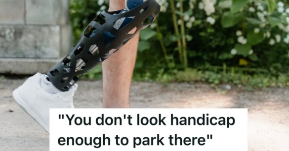 Man with prosthetic leg walking