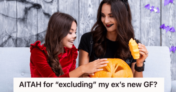 Mom and daughter dressed up for Halloween