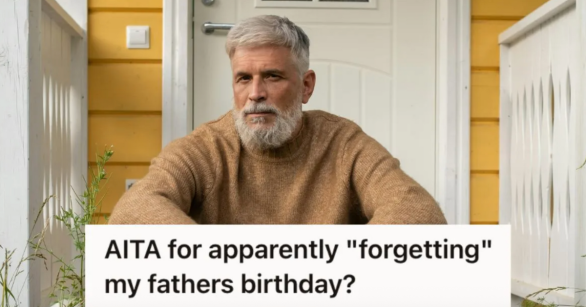 grumpy old man sitting on front porch steps