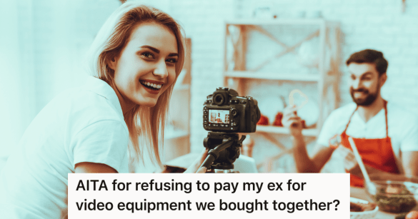 couple filming a video together