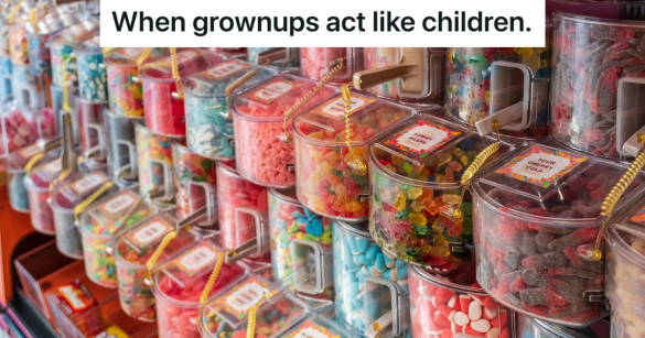 bins of candy in a candy store