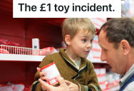 Grandfather Refuses To Let Grandson Get A Little Toy From A Toy Dispenser, So The Grandson Runs Away
