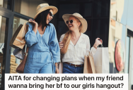 Two Women Plan A Girls Day Of Shopping And Lunch, But When One Woman Decides To Bring Her Boyfriend, The Other Woman Decides To Change The Plans
