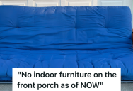 Landlord Removes Futon From Tenant’s Porch And Won’t Give It Back, So The Tenant Calls The Building Inspector