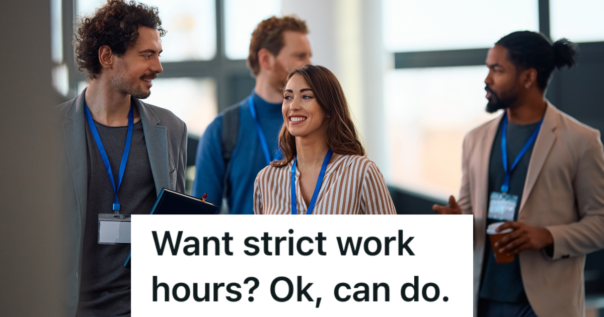 employees leaving a meeting