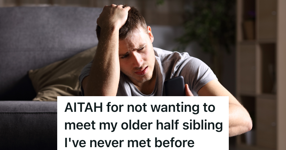 Teenage Boy Finds Out That His Dad Has A Secret Family, But He Doesnt Really Want To Meet His Half Brother frustrated young man looking at phone