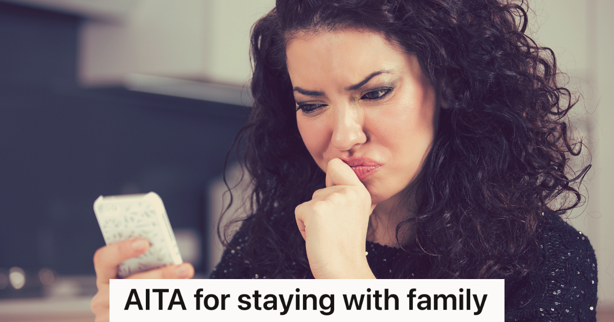 upset and confused woman looking at text on phone