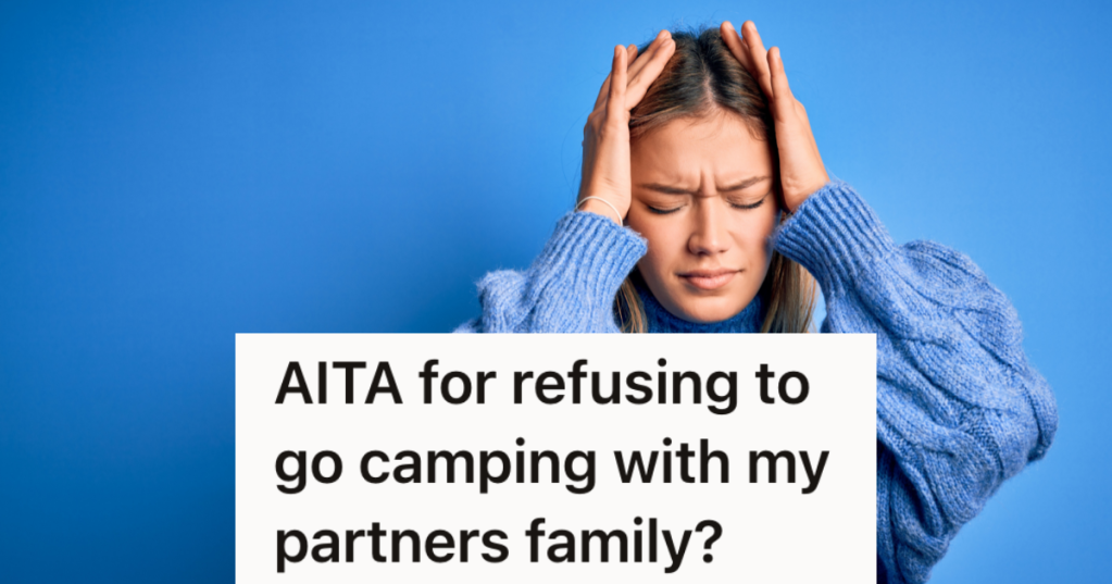 stressed out woman against blue background