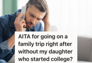 Husband Plans Surprise Trip For His Wife’s 50th Birthday, But One Of His Children Isn’t Able To Go And Is Very Upset About It
