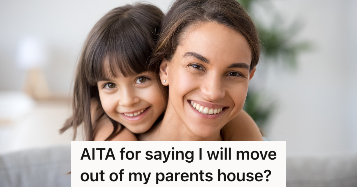 smiling young mom and little girl