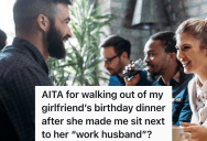 Boyfriend Joins His Girlfriend For A Special Group Dinner To Celebrate Her Birthday, But When He Sees Her Interacting With A Man From Work, He Leaves Early