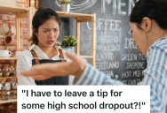 Customer Is Furious That Payment Screen Gives Her The Option To Leave A Tip, So She Insists On Canceling Her Order