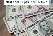 Customer Pays For Expensive Phone With $5 Bills, So The Employee Calls A Manger Over To Help Count The Cash