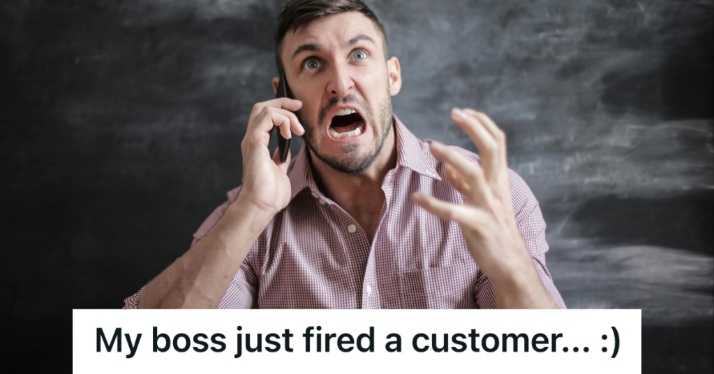 man screaming on the phone