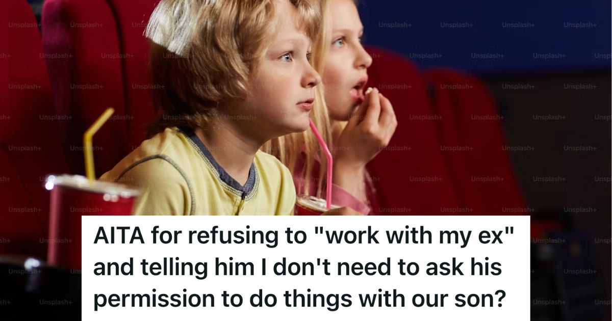 Boy and girl at the movies