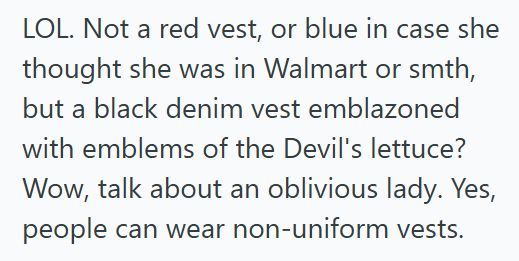 Vest Shopper Wore A Patch Covered Denim Vest To A Craft Store, But When A Customer Insisted It Was A Uniform, He Couldn’t Stop Laughing