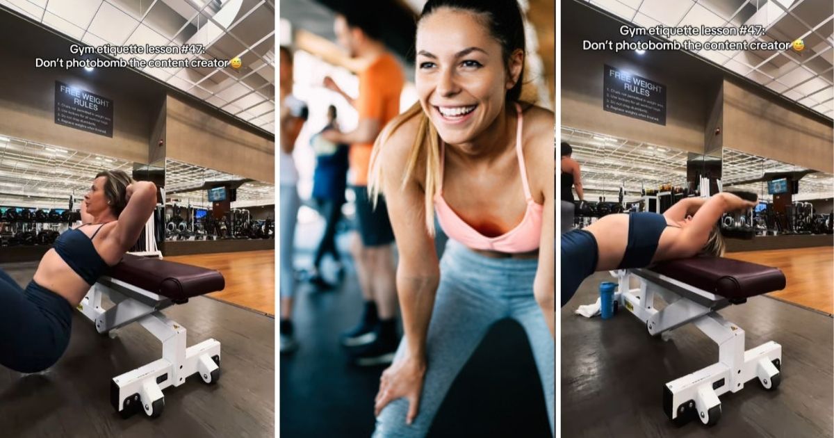 Frustrated gym influencer