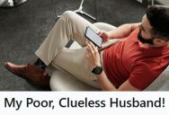 Husband Pushed His Wife In A Wheelchair Around Target After Her Surgery, But His Red Polo And Khakis Made Shoppers Think He Worked There