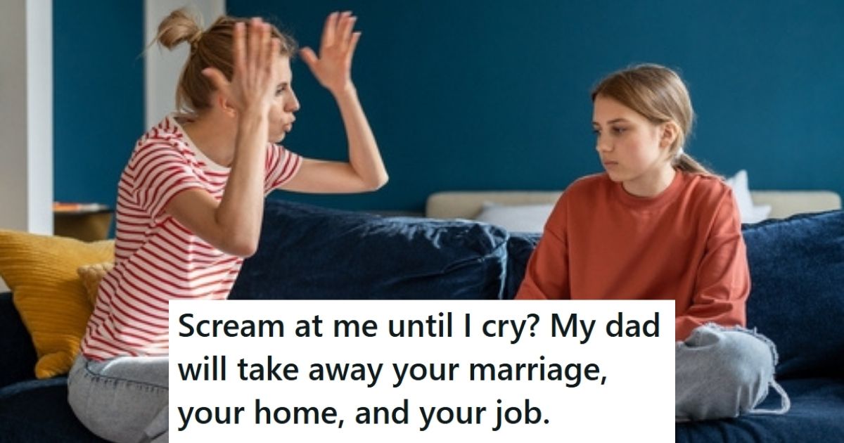 Mom yelling at daughter