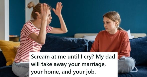 Mom yelling at daughter