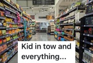 Parent Was Walking Through A Grocery Store With Their Son, But Another Shopper Thought They Worked There