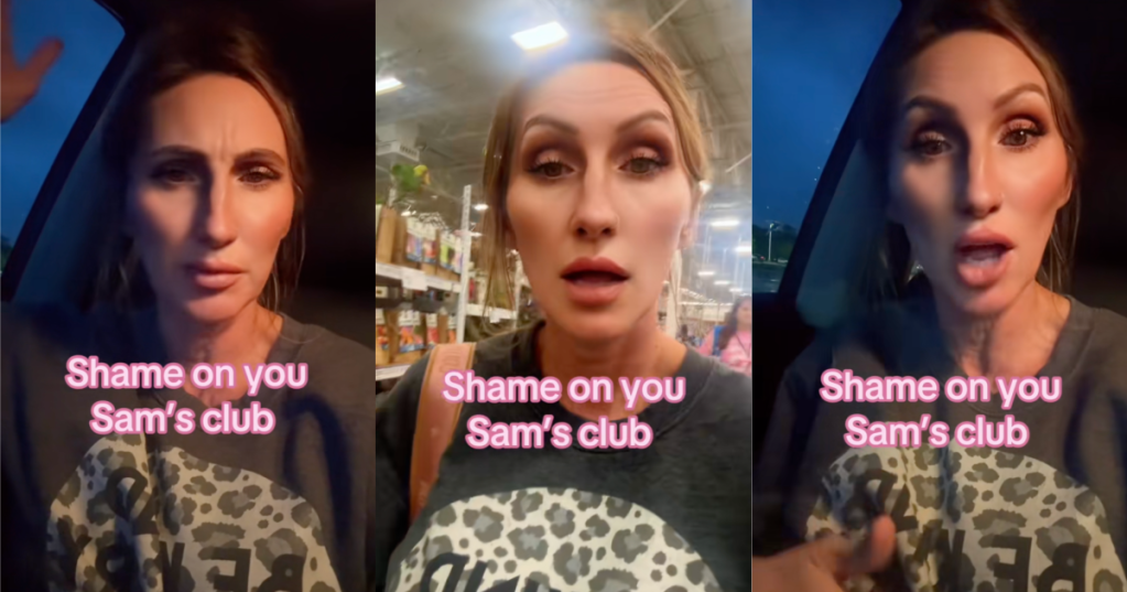 woman talking about sam's club