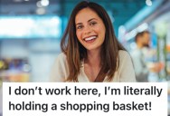A Grocery Shopper Was Confronted By A Woman Who Thought They Worked There, So They Let Her Know She Was Wrong