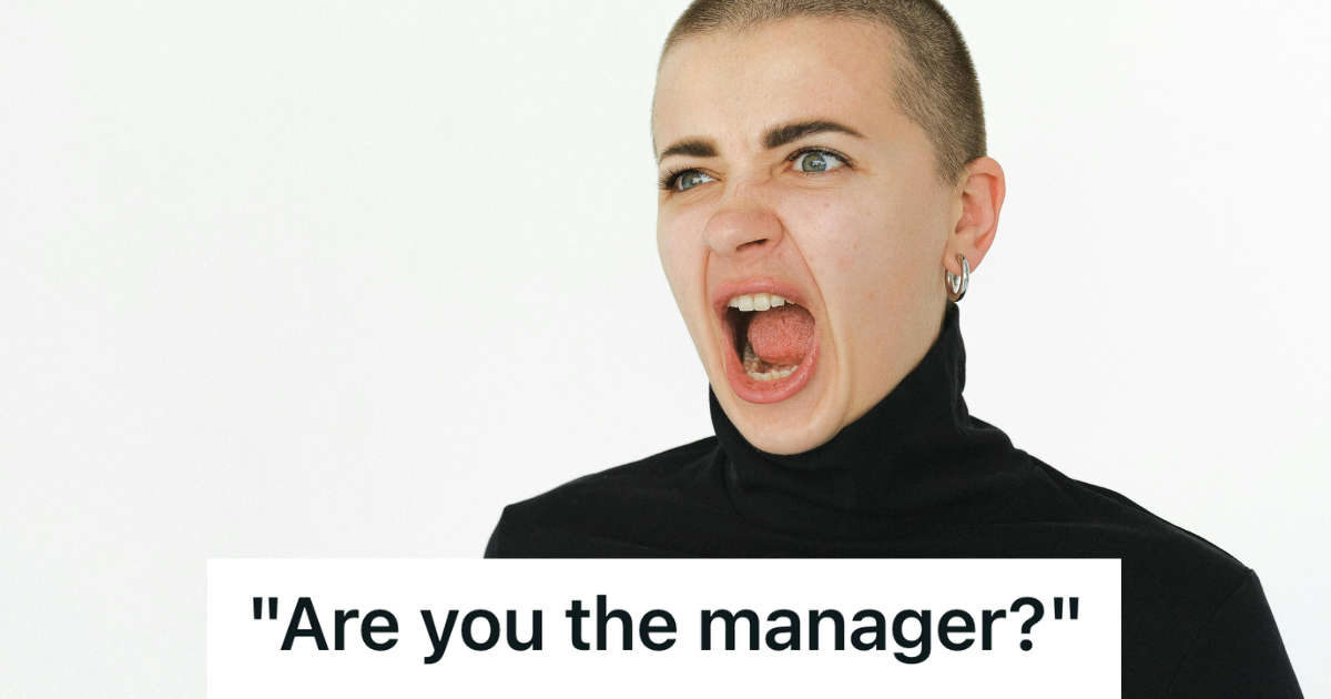 angry woman shouting