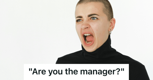 angry woman shouting