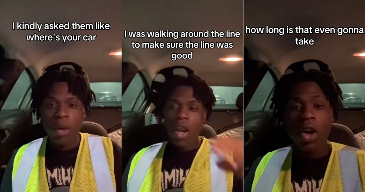 man talking about his job