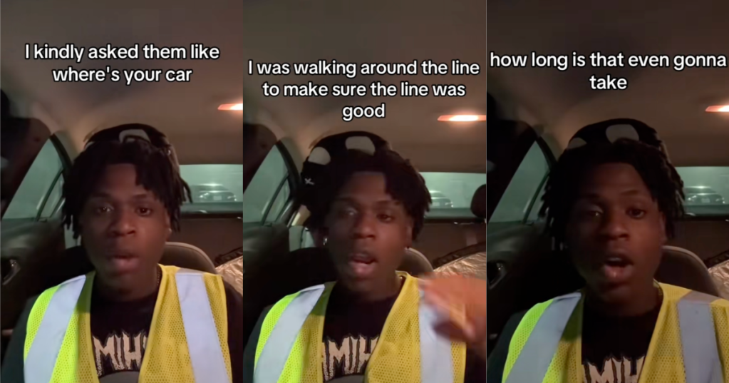 man talking about his job