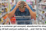 Grocery Store Employee Tried to Help Out A Customer Who Had Been Patiently Waiting, But The Man Decided To Leave Without Buying Anything