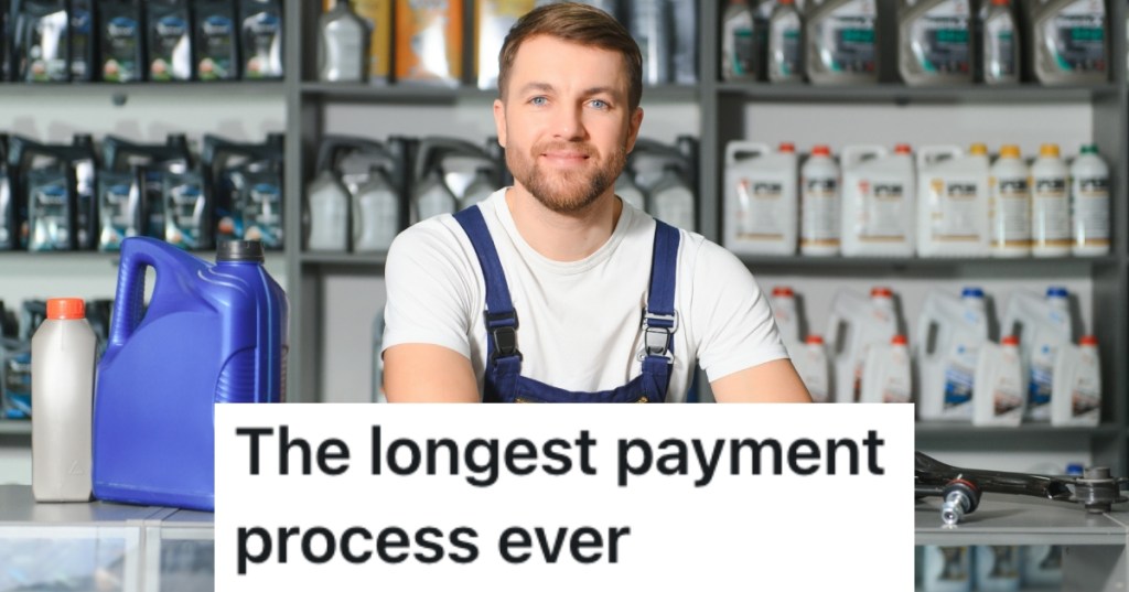 worker in an auto parts store