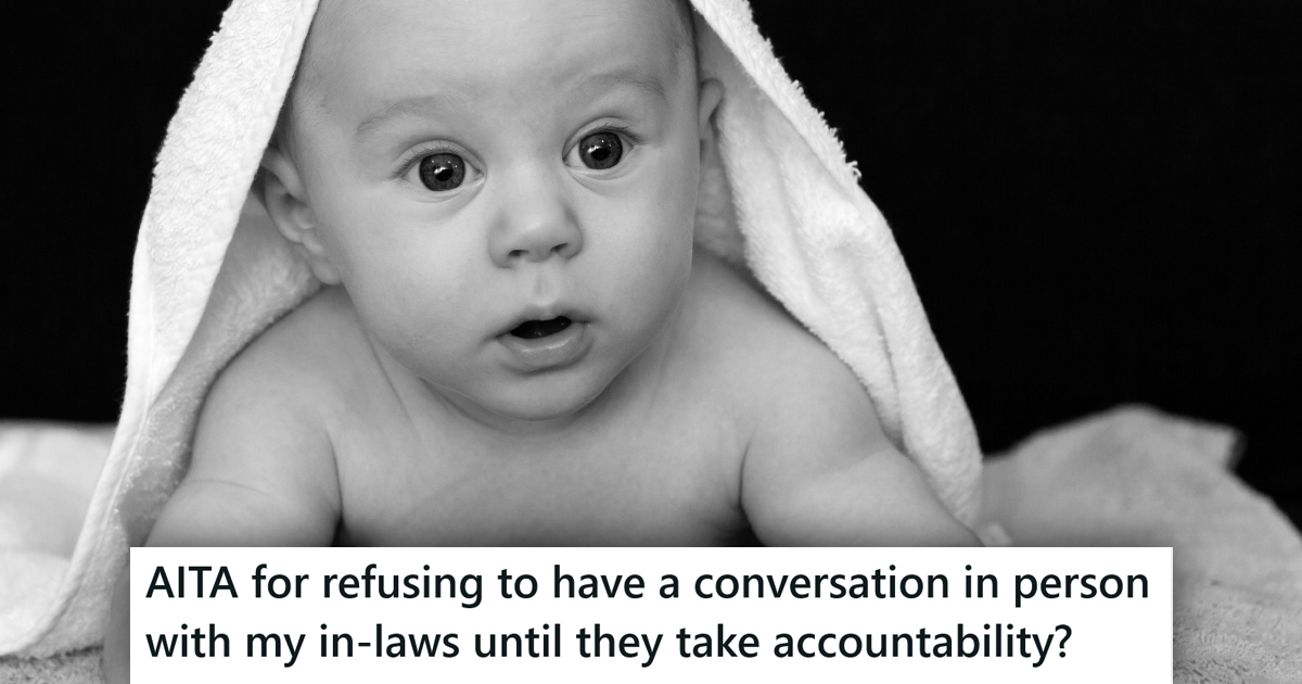 Her Mother In Law Has Been A Nightmare, But She Stills Wants To Spend Time With The Baby A baby wrapped in a towel