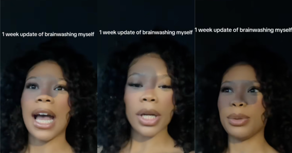 woman talking about music