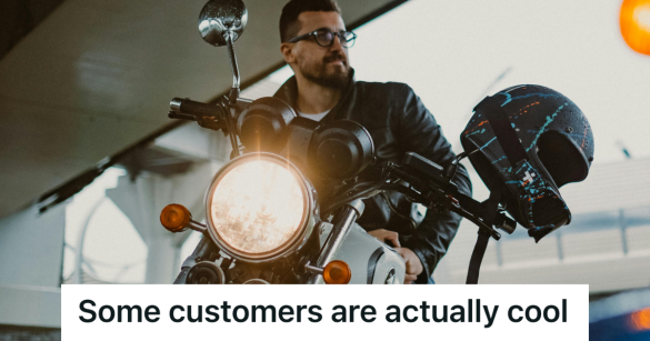 biker guy sitting on motorcycle