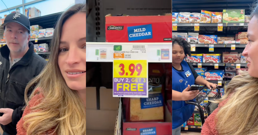 couple in a grocery store
