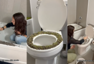A TikTokker Turned Her Bathroom Into A “Chia Spa”