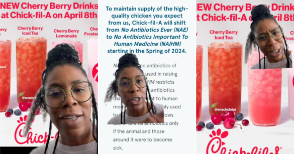 woman talking to tiktok viewers