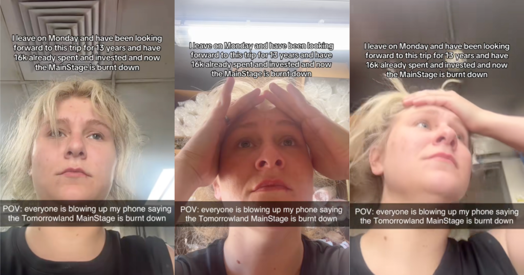 woman talking to tiktokkers