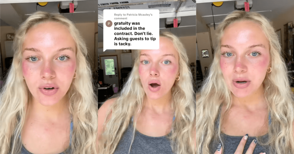 woman talking about her job