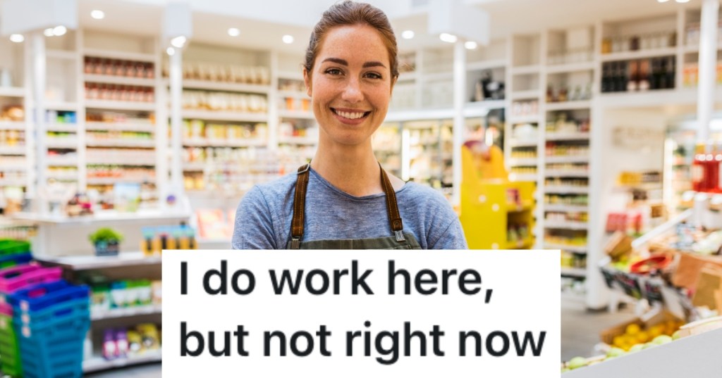 woman in a grocery store