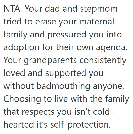 comment 1 34 Her Father Made Her Choose Between Him And Her Grandparents, So She Decided To Move Out