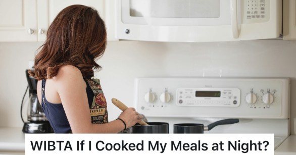 woman cooking in a white kitchen